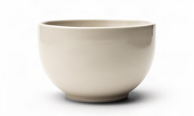 白い背景で形と輪郭を明確に見せた陶器の商品写真