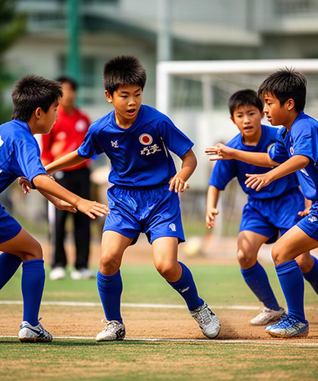 学校のグラウンドで競技に集中する部活動の選手たち